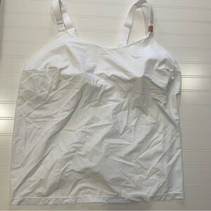 Cacique Comfort Bliss Nursing Cami White Sz 22/24 Lightly Lined NWT T4